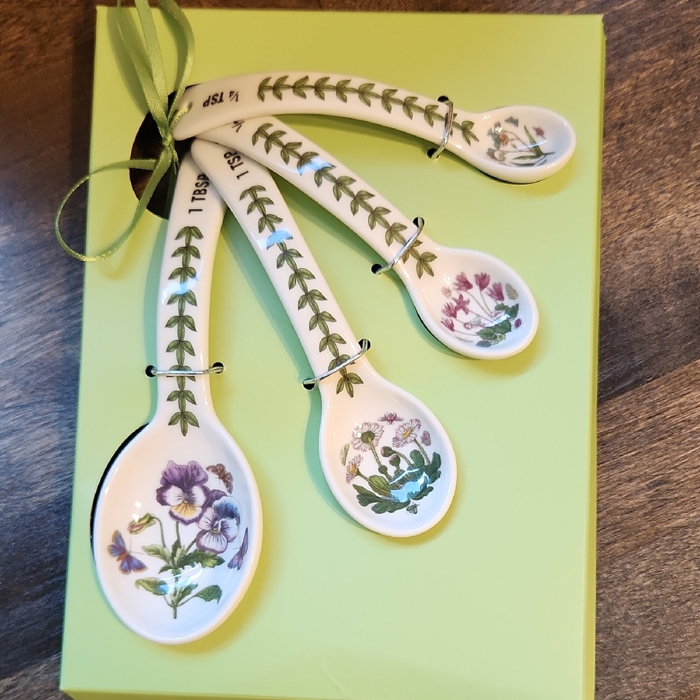 Portmeirion Botanical Design Ceramic Measuring Spoons